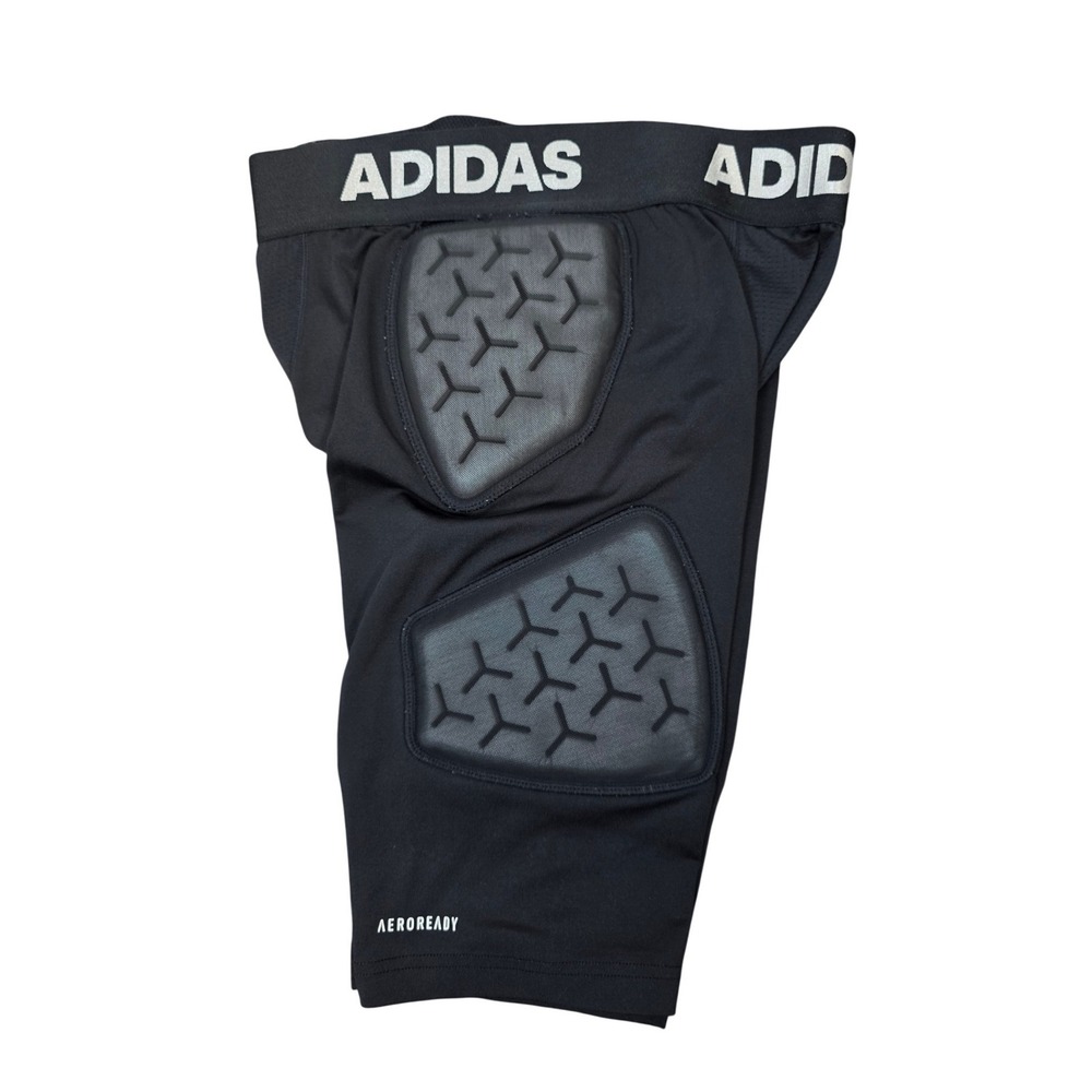 ADIDAS AEROREADY YOUTH BOYS Spandex PADDED COMPRESSION FOOTBALL SHORTS LARGE L